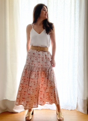 Papierschnittmuster ROMY Rock mit Schlitz im Vorderteil - Clematisse Pattern
