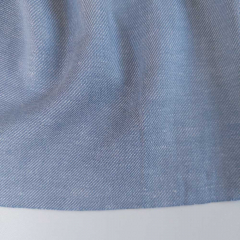 Viskose-Leinen Stoff weich fallend hellblau; Twill Sommerstoff f�r Blusen, Kleider & Hosen
