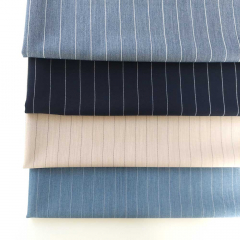 Webware mit Stretch Nadelstreifen, schwarz beige