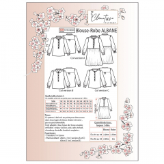 Papierschnittmuster ALBANE Kleid Bluse - Clematisse Pattern