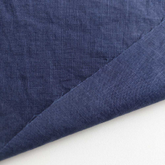 Leinenstoff uni Marineblau Meterware