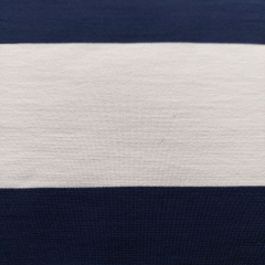 Punto di Roma Jersey Blockstreifen Dunkelblau Cremewei� – Maritimer Chic