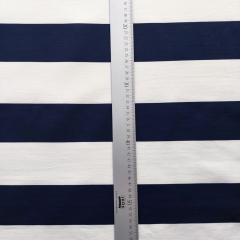 Punto di Roma Jersey Blockstreifen Dunkelblau Cremewei� – Maritimer Chic