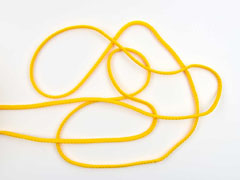 Kordelband 5 mm, dottergelb