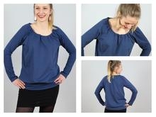 Papierschnittmuster Raglanshirt Damen FRAU EMMA Schnittreif