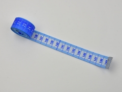 Ma�band zweiseitig 150 cm lang mit Aufbewahrungsdose, blau
