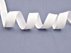 Schr�gband gefalzt uni, wei�