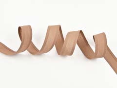 Schr�gband vorgefalzt uni, cafe au lait
