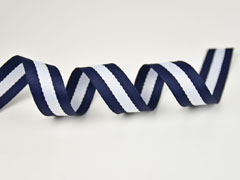 Gurtband Streifen 3 cm, navy wei� navy