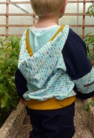 Feincord Stoff Babycord uni, dunkelblau