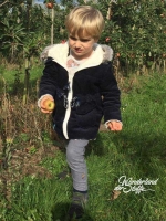 Feincord Stoff Babycord uni, dunkelblau