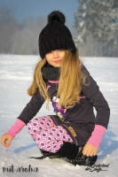 RESTST�CK 31 cm angerauter Sweat Stoff uni, dunkelgrau