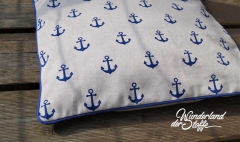 Paspelband uni, marineblau
