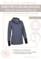 Papierschnittmuster Shirt m. Kuschelkragen lillesol women No.32