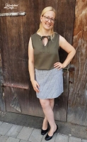 Lyocell Stoff Blusenstoff, khaki