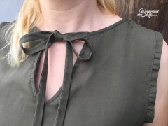 Lyocell Stoff Blusenstoff, khaki