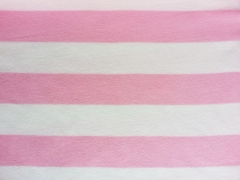 RESTST�CK 50 cm Fleece Blockstreifen 7 cm, rosa wei�