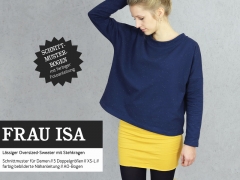 Schnittmuster Oversized Shirt Frau Isa Studio Schnittreif