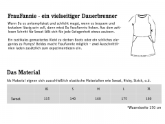 Schnittmuster Sweatkleid Frau Fannie Studio Schnittreif