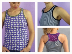 Papierschnittmuster Racertop Damen FRAU HENNIE Schnittreif