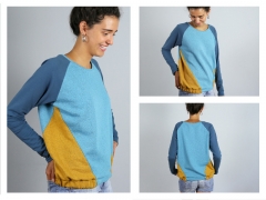 Schnittmuster Sweater m. Teilungsn�hten Frau Lille Studio Schnittreif