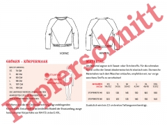 Schnittmuster Sweater m. Teilungsn�hten Frau Lille Studio Schnittreif