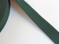RESTST�CK 45 cm Gurtband Baumwolle PL, 3 cm breit, dunkelgr�n