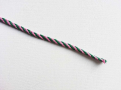 Kordelband 5 mm, rosa grasgr�n
