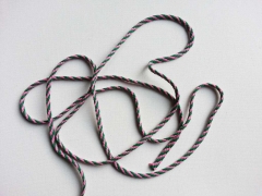 Kordelband 5 mm, rosa grasgr�n