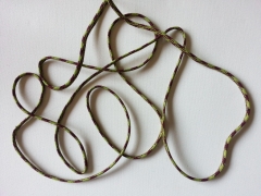 Kordelband 4 mm, braun gr�n