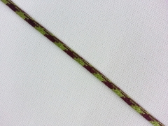 Kordelband 4 mm, braun gr�n