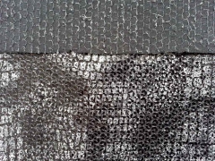 RESTST�CK 113 cm Elastischer Paillettenjersey Schlangenmuster, silbergrau schwarz