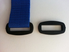 2 abgerundete eckige Ringe/Halter 2,5 cm (25mm)