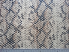 RESTST�CK 95 cm Lederimitat Schlangenmuster - beige schwarz