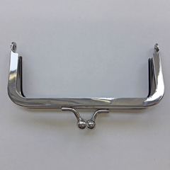 Taschenb�gel Taschenverschluss Metall, silber