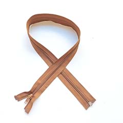 Rei�verschluss teilbar 65 cm, camel #689