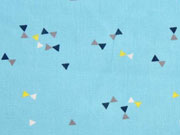 RESTST�CK 78 cm BW Little Darling kleine Dreiecke, hellblau