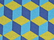 Bio-Jacquard Hamburger Liebe Rautenmuster, t�rkis