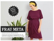 Schnittmuster l�ssiges Kleid mit breitem G�rtel Frau Meta Studio Schnittreif