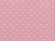 Baumwollstoff kleine Punkte beschichtet Petite Dots,wei� rosa