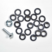 10 Metall �sen Gunmetal 14 mm mit Werkzeug