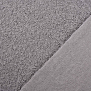 Boucle Stoff Schafsl�ckchen elastisch, grau taupe