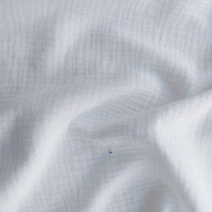 Musselin Stoff Double Gauze uni, wei�