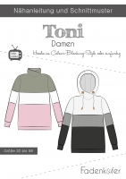 Papierschnittmuster Hoodie Damen TONI Fadenk�fer