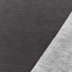 RESTST�CK 97 cm Strickstoff Doubleface, grau schwarz