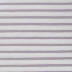 Jersey Stoff Streifen, mauve wei�