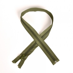 Rei�verschluss teilbar 75 cm, dunkelkhaki