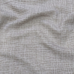 RESTST�CK 50 cm Musselin Stoff Double Gauze Batik Gitternetz, taupe