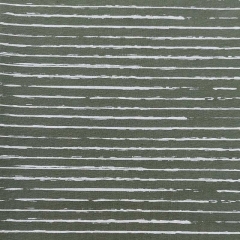 RESTST�CK 25 cm Jerseystoff Streifen blurry stripes, wei� armygr�n
