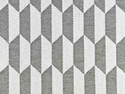 Outdoorstoff Dralon� Teflon grafisches Muster, creme schwarz